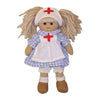 Powell Craft Handmade Mini Nurse Rag doll 20cm - Kiddymania Rag Dolls